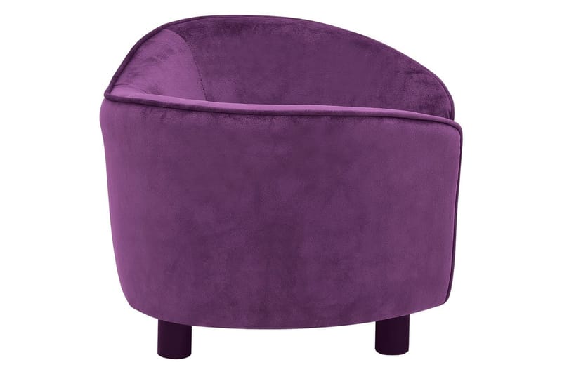 Hundesofa burgunder 69x49x40 cm plysj - Lilla - Sport & fritid - Til dyrene - For hund - Hundemøbler - Hundekurv & hundeseng