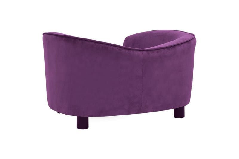 Hundesofa burgunder 69x49x40 cm plysj - Lilla - Sport & fritid - Til dyrene - For hund - Hundemøbler - Hundekurv & hundeseng