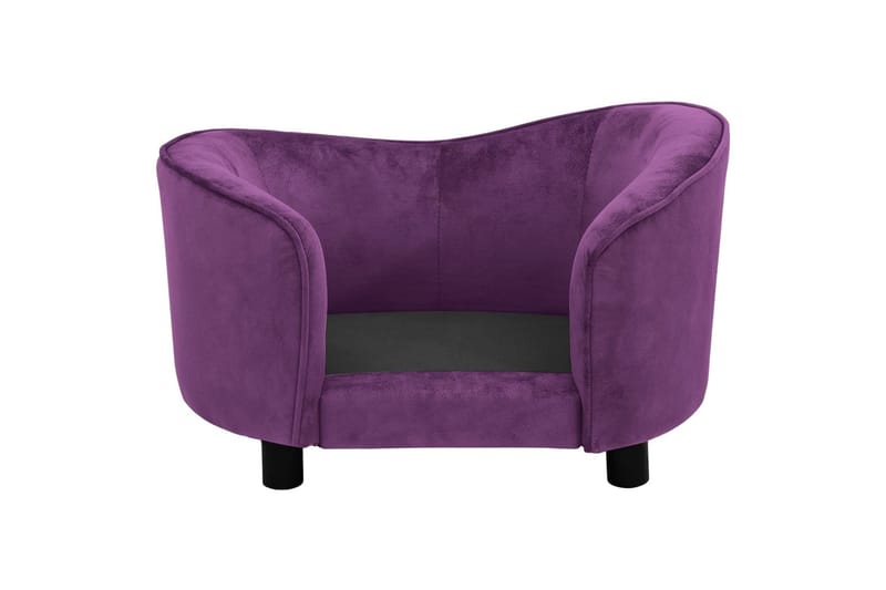 Hundesofa burgunder 69x49x40 cm plysj - Lilla - Sport & fritid - Til dyrene - For hund - Hundemøbler - Hundekurv & hundeseng