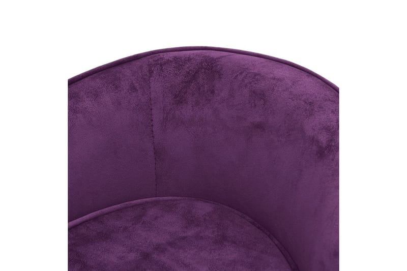 Hundesofa burgunder 69x49x40 cm plysj - Lilla - Sport & fritid - Til dyrene - For hund - Hundemøbler - Hundekurv & hundeseng