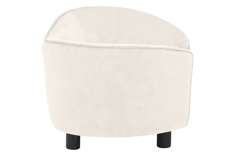 Hundesofa kremhvit 69x49x40 cm plysj - Krem - Sport & fritid - Til dyrene - For hund - Hundemøbler - Hundekurv & hundeseng