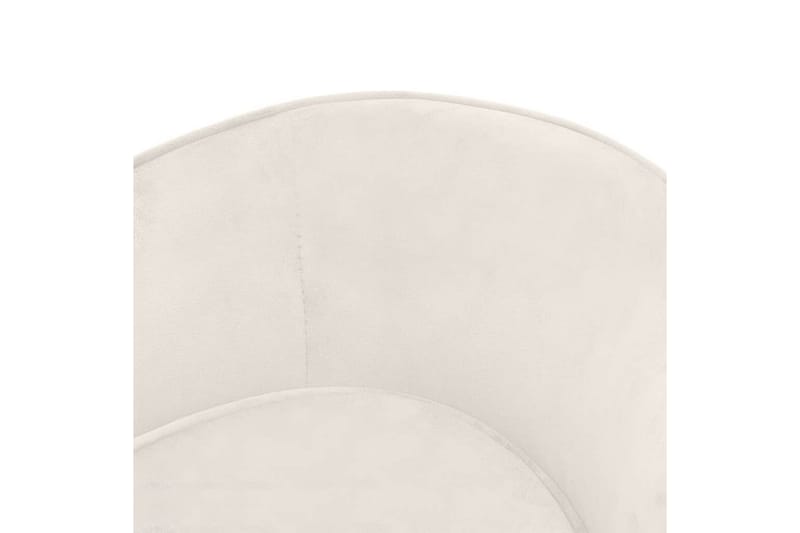 Hundesofa kremhvit 69x49x40 cm plysj - Krem - Sport & fritid - Til dyrene - For hund - Hundemøbler - Hundekurv & hundeseng
