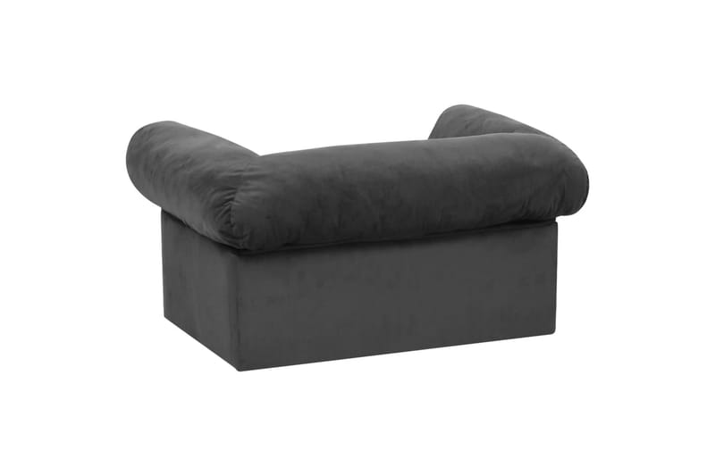Hundesofa med skuff mørkegrå 75x50x38 cm plysj - Grå - Sport & fritid - Til dyrene - For hund - Hundemøbler - Hundekurv & hundeseng