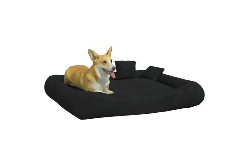 Hundesofa med puter svart 115x100x20 cm oxford-stoff - Svart - Hundemøbler