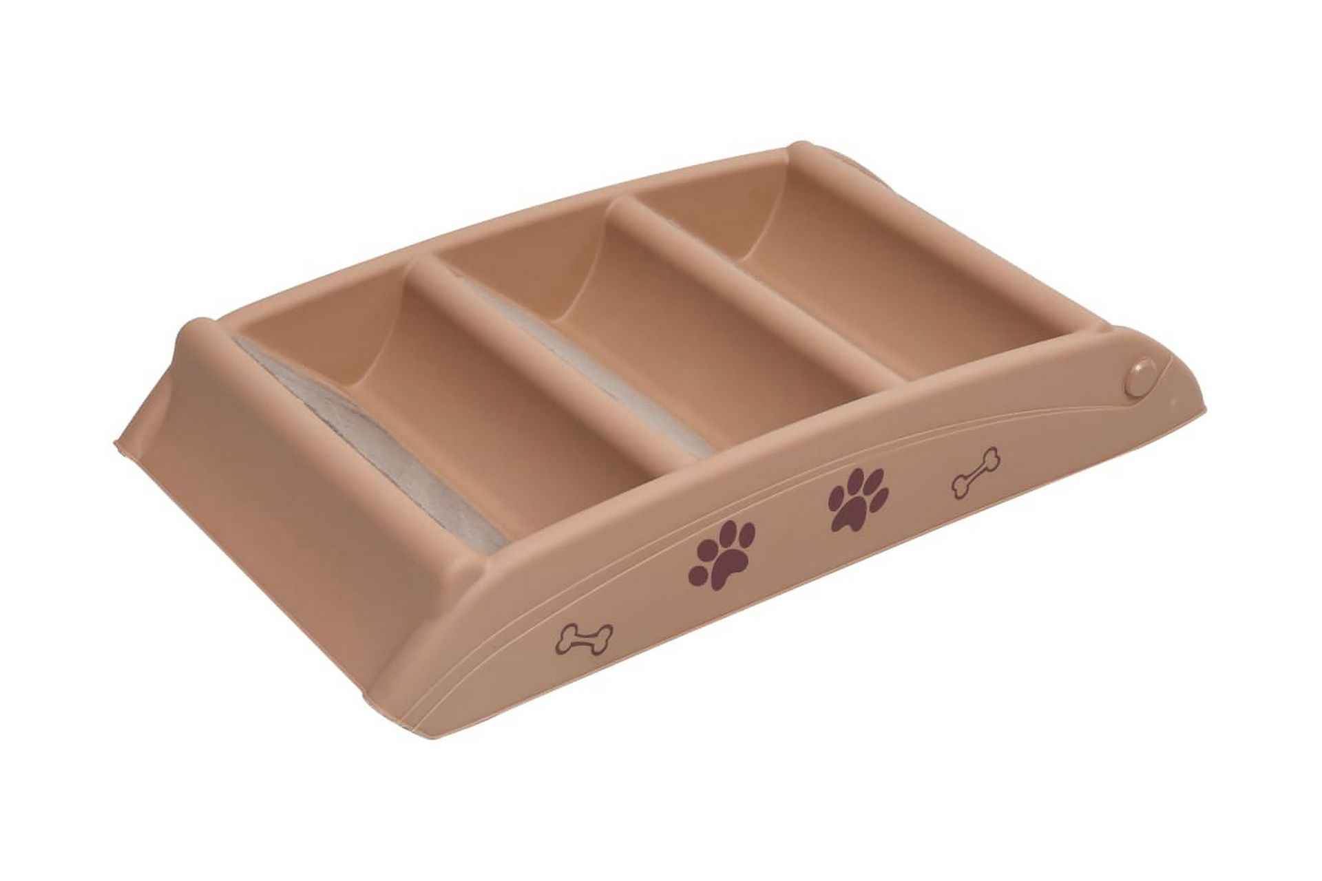 Hundetrapp sammenleggbar brun 62x40x49,5 cm - Brun - Sport & fritid - Til dyrene - For hund - Hundemøbler - Hundetrapp