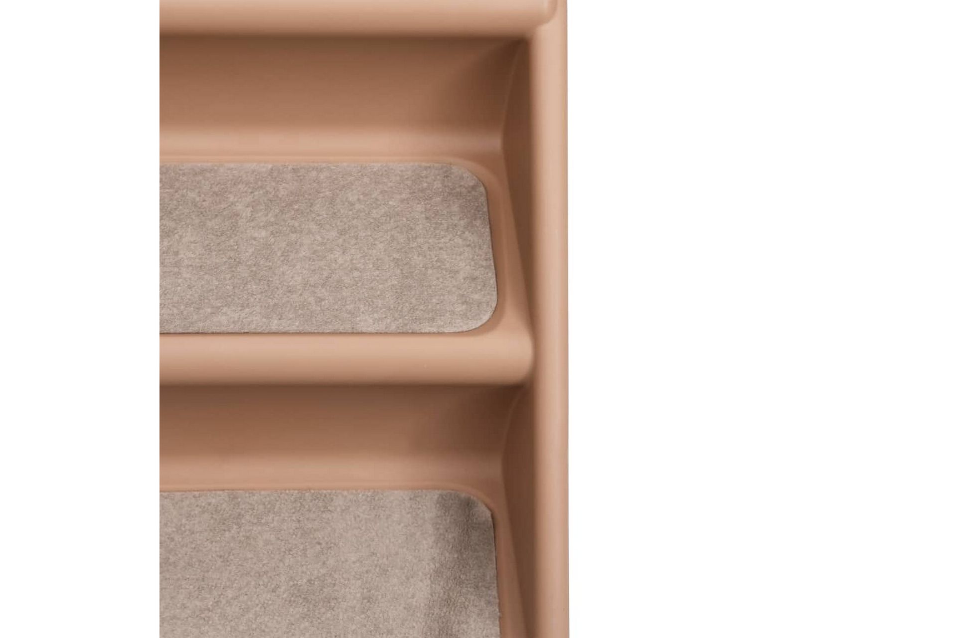 Hundetrapp sammenleggbar brun 62x40x49,5 cm - Brun - Sport & fritid - Til dyrene - For hund - Hundemøbler - Hundetrapp