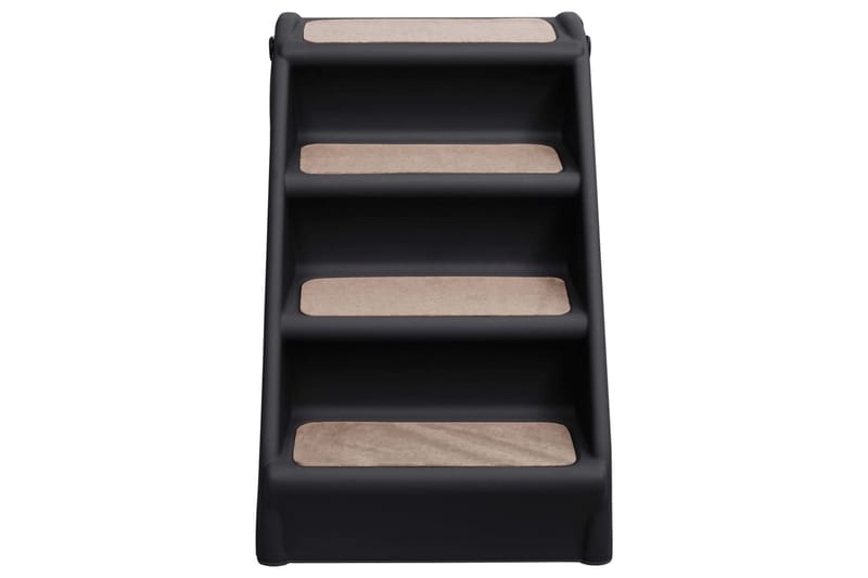 Hundetrapp sammenleggbar svart 62x40x49,5 cm - Svart - Sport & fritid - Til dyrene - For hund - Hundemøbler - Hundetrapp