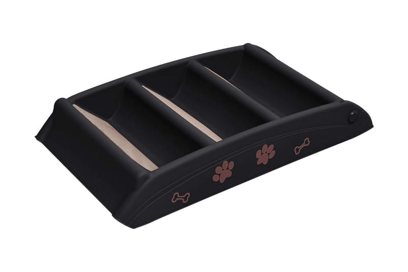 Hundetrapp sammenleggbar svart 62x40x49,5 cm - Svart - Sport & fritid - Til dyrene - For hund - Hundemøbler - Hundetrapp