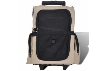 Sammenleggbar kjledyrvogn flerfunksjonell beige - Sport & fritid - Til dyrene - For hund - Hundemøbler