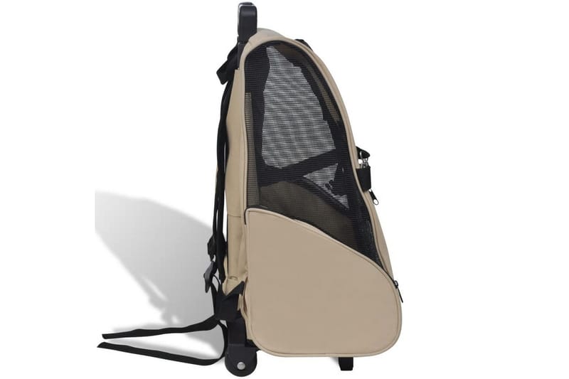 Sammenleggbar kjledyrvogn flerfunksjonell beige - Sport & fritid - Til dyrene - For hund - Hundemøbler