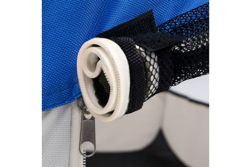 Sammenleggbar lekegrind for hunder bæreveske 110x110x58 cm - Blå - Sport & fritid - Til dyrene - For hund - Hundemøbler