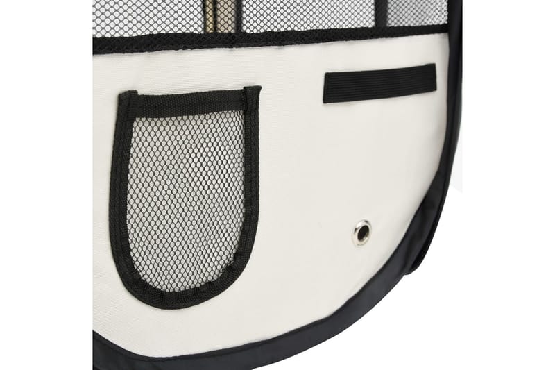 Sammenleggbar lekegrind for hunder bæreveske 90x90x58 cm - Svart - Sport & fritid - Til dyrene - For hund - Hundemøbler