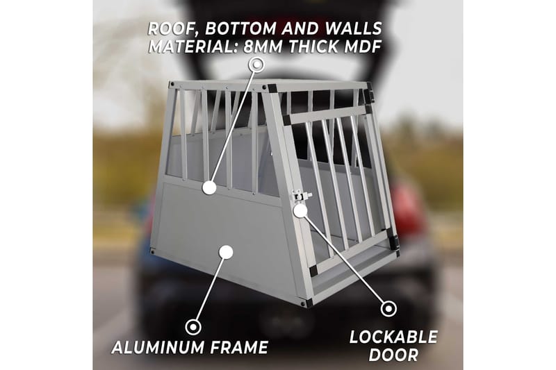 Trekker Hundebur S - Grå - Hundemøbler - Hundegrind & hundegjerde - Hundehus & hundegård