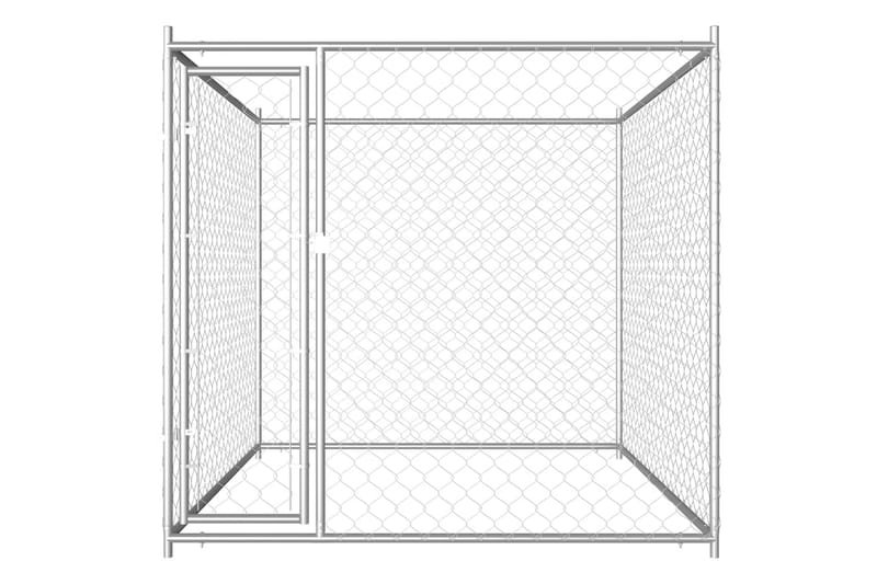 Utendørs hundegård 193x193x185 cm - Silver - Sport & fritid - Til dyrene - For hund - Hundemøbler