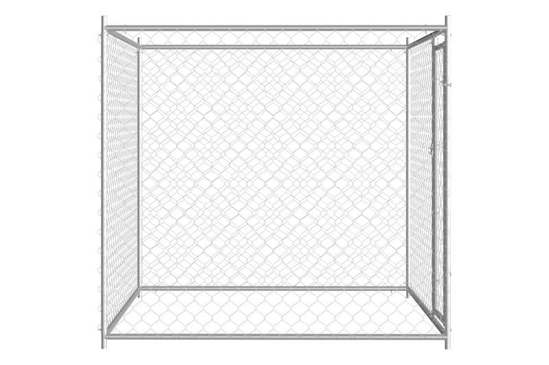 Utendørs hundegård 193x193x185 cm - Silver - Sport & fritid - Til dyrene - For hund - Hundemøbler