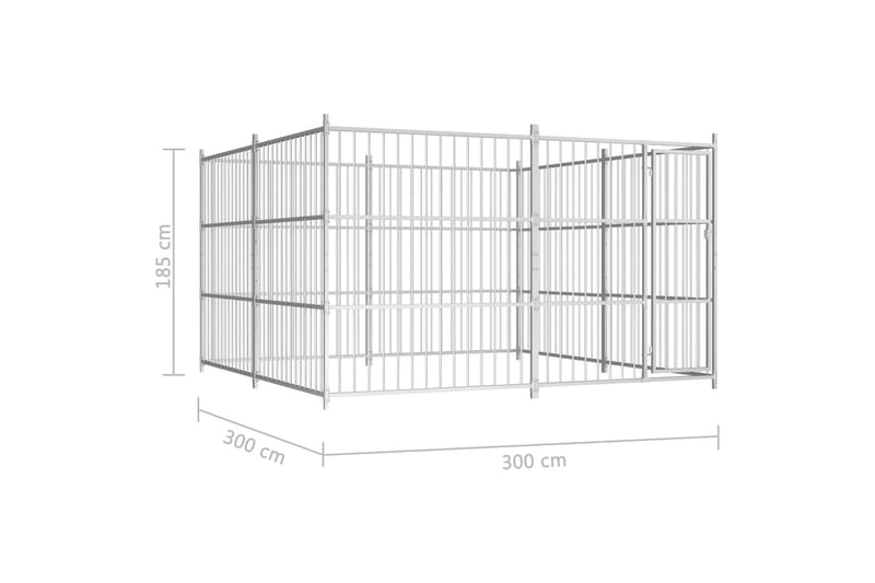 Utendørs hundegård 300x300x185 cm - Sport & fritid - Til dyrene - For hund - Hundemøbler