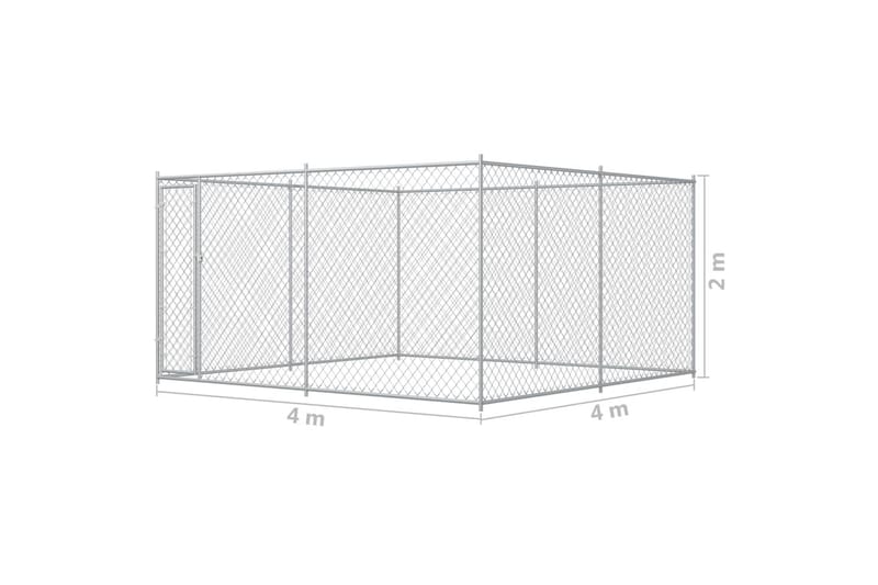 Utendørs hundegård 383x383x185 cm - Sport & fritid - Til dyrene - For hund - Hundemøbler