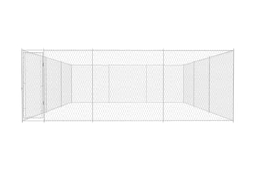 Utendørs hundegård galvanisert stål 570x570x185 cm - Sport & fritid - Til dyrene - For hund - Hundemøbler