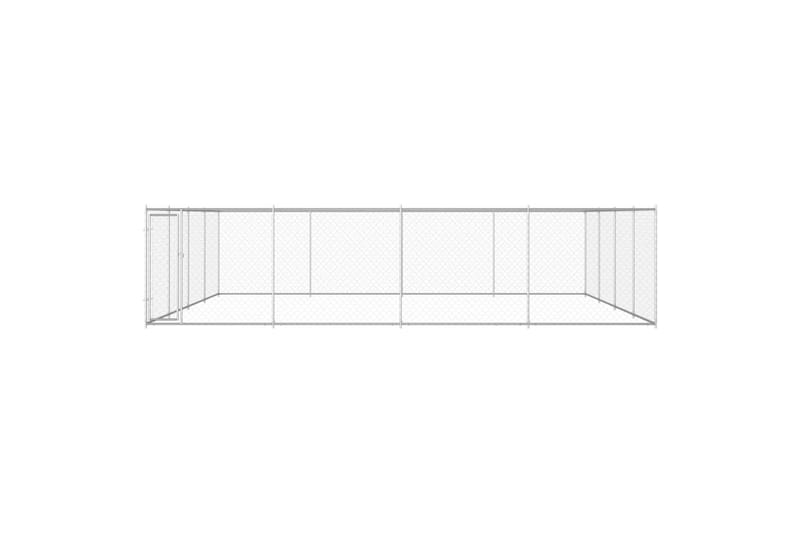 Utendørs hundegård galvanisert stål 760x760x195 cm - Sport & fritid - Til dyrene - For hund - Hundemøbler