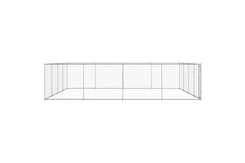 Utendørs hundegård galvanisert stål 760x760x195 cm - Sport & fritid - Til dyrene - For hund - Hundemøbler