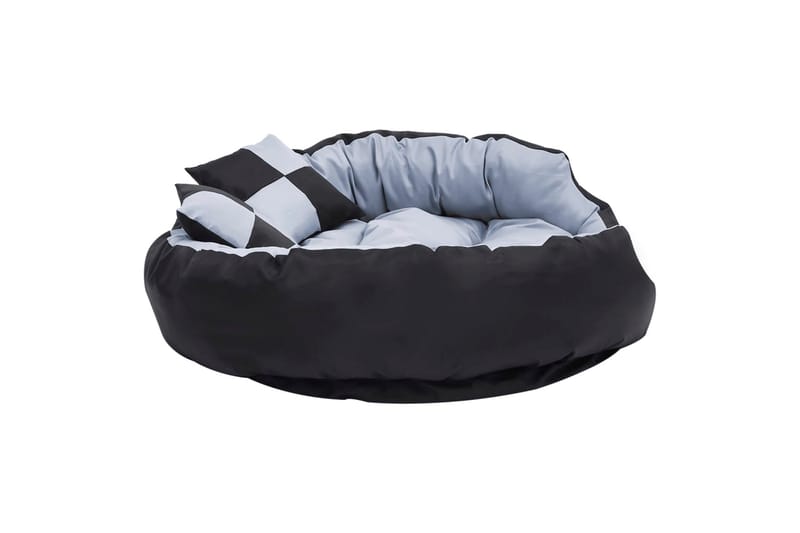 Vendbar og vaskbar hundepute grå og svart 110x80x23 - Grå - Sport & fritid - Til dyrene - For hund - Hundemøbler