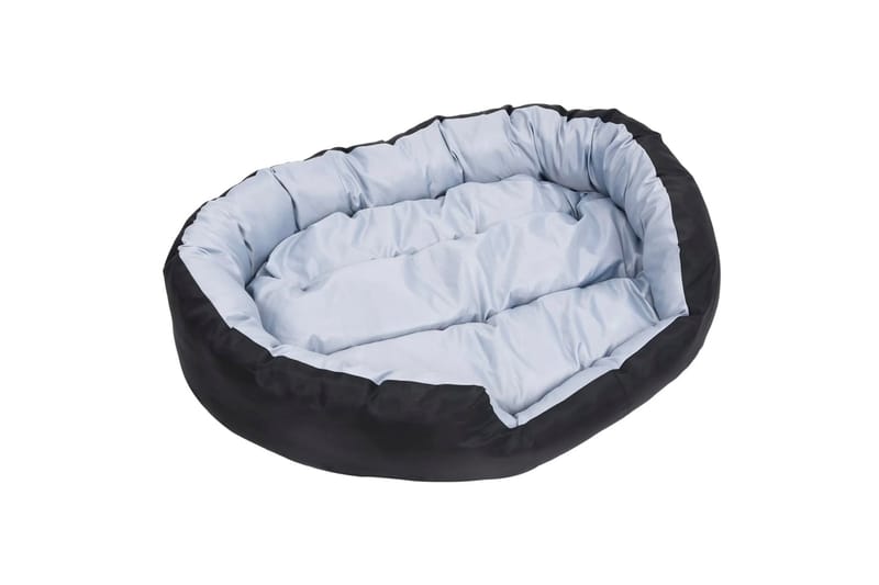 Vendbar og vaskbar hundepute grå og svart 110x80x23 - Grå - Sport & fritid - Til dyrene - For hund - Hundemøbler