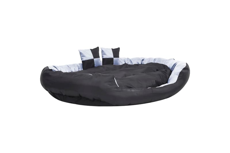 Vendbar og vaskbar hundepute grå og svart 150x120x25 cm - Grå - Sport & fritid - Til dyrene - For hund - Hundemøbler