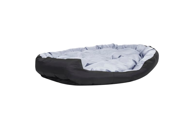 Vendbar og vaskbar hundepute grå og svart 150x120x25 cm - Grå - Sport & fritid - Til dyrene - For hund - Hundemøbler
