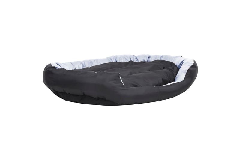 Vendbar og vaskbar hundepute grå og svart 150x120x25 cm - Grå - Sport & fritid - Til dyrene - For hund - Hundemøbler