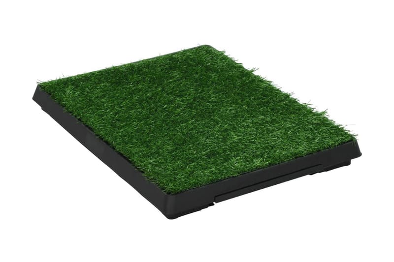 Dyretoalett med skuff og kunstgress grønn 63x50x7 cm WC - Sport & fritid - Til dyrene - For hund - Hundetilbehør & hundeaccessoarer - Hundebæsjposer & Valpematte