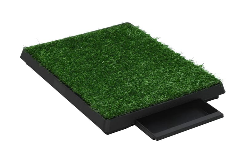 Dyretoalett med skuff og kunstgress grønn 63x50x7 cm WC - Sport & fritid - Til dyrene - For hund - Hundetilbehør & hundeaccessoarer - Hundebæsjposer & Valpematte