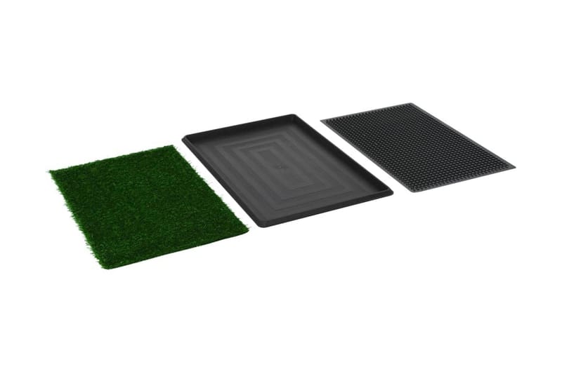 Dyretoalett med skuff og kunstgress grønn 76x51x3 cm WC - Sport & fritid - Til dyrene - For hund - Hundetilbehør & hundeaccessoarer - Hundebæsjposer & Valpematte