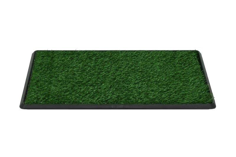 Dyretoalett med skuff og kunstgress grønn 76x51x3 cm WC - Hundebæsjposer & Valpematte