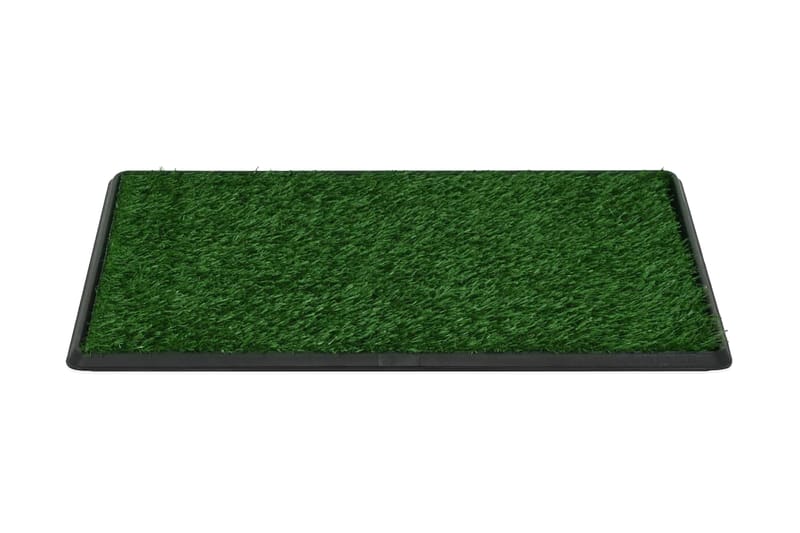 Dyretoaletter 2 stk m. skuff & kunstgress grønn 76x51x3cm WC - Hundebæsjposer & Valpematte