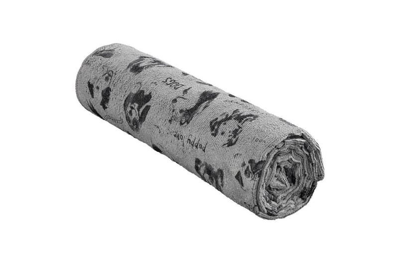 Hundehåndkle Woof Grå 40 x 80 cm - 40 x 80 cm - Sport & fritid - Til dyrene - For hund - Hundetilbehør & hundeaccessoarer - Hundeteppe & hundeseng