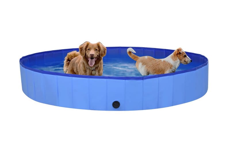 Sammenleggbart hundebasseng blå 200x30 cm PVC - Sport & fritid - Til dyrene - For hund - Hundetilbehør & hundeaccessoarer