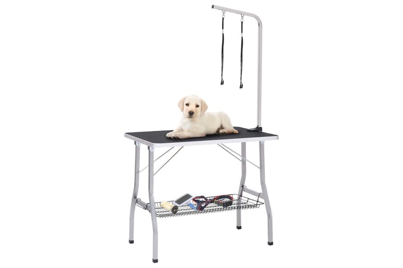 Justerbart trimmebord til hund med 2 løkker og kurv - Sport & fritid - Til dyrene