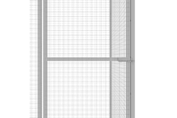Kattegård 3x1,5x2,5 m galvanisert stål - Silver - Sport & fritid - Til dyrene - Katt - Kattebur & katteveske