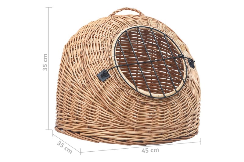 Kurvhule for katter 45x35x35 cm naturlig selje - Brun - Sport & fritid - Til dyrene - Katt - Kattebur & katteveske
