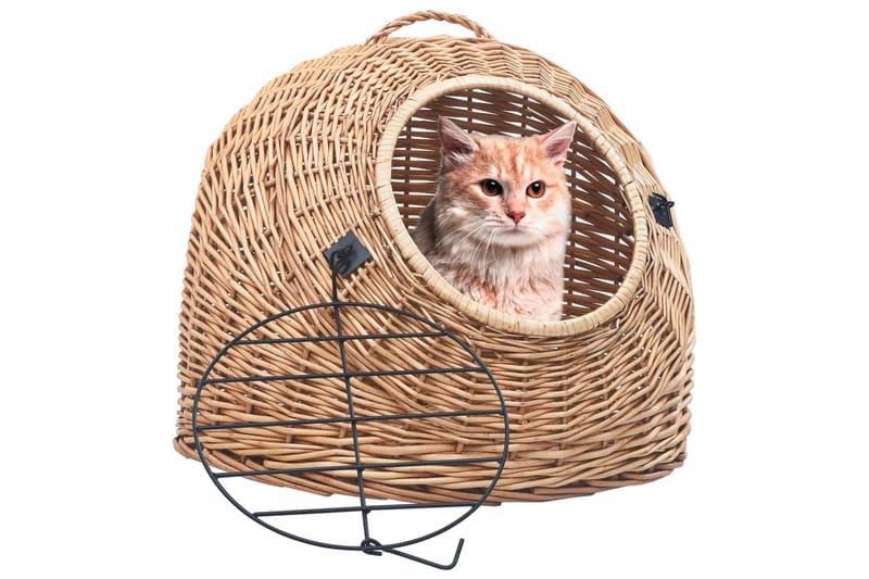 Kurvhule for katter 50x42x40 cm naturlig selje - Brun - Sport & fritid - Til dyrene - Katt - Kattebur & katteveske
