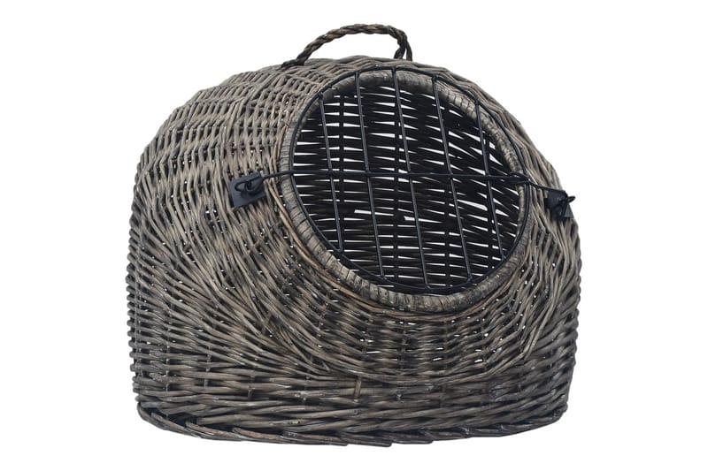 Kurvhule for katter grå 45x35x35 cm naturlig selje - Grå - Sport & fritid - Til dyrene - Katt - Kattebur & katteveske