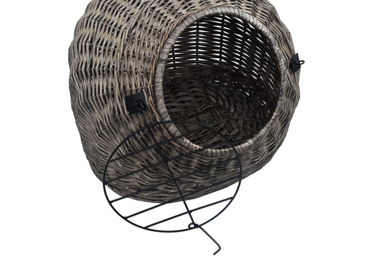 Kurvhule for katter grå 45x35x35 cm naturlig selje - Grå - Sport & fritid - Til dyrene - Katt - Kattebur & katteveske