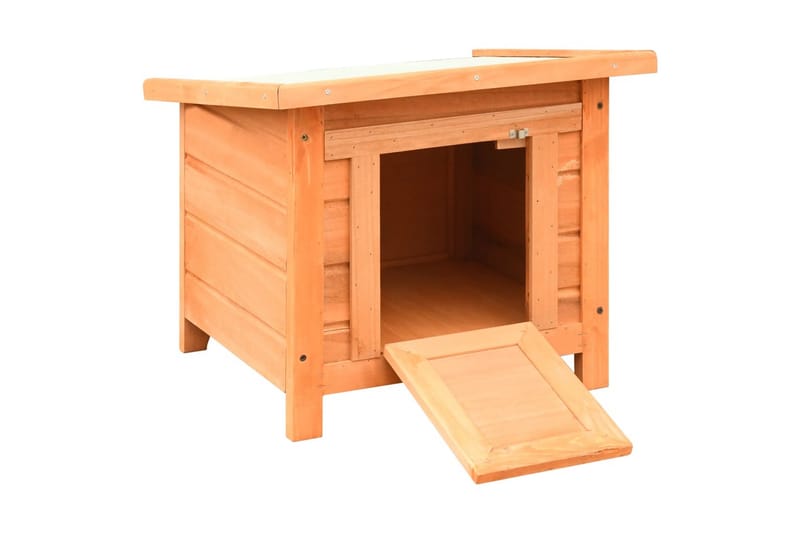 Kattehus heltre furu & gran 50x46x43,5 cm - Sport & fritid - Til dyrene - Katt - Kattemøbler - Kattehus