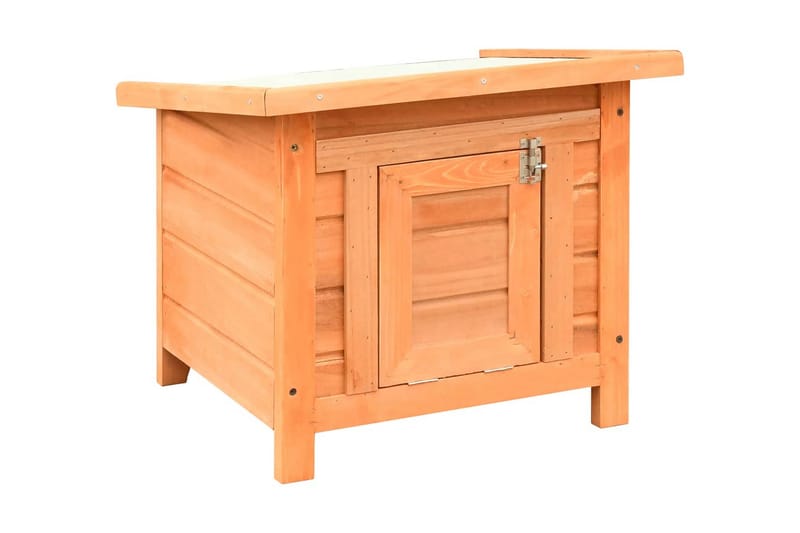 Kattehus heltre furu & gran 50x46x43,5 cm - Sport & fritid - Til dyrene - Katt - Kattemøbler - Kattehus