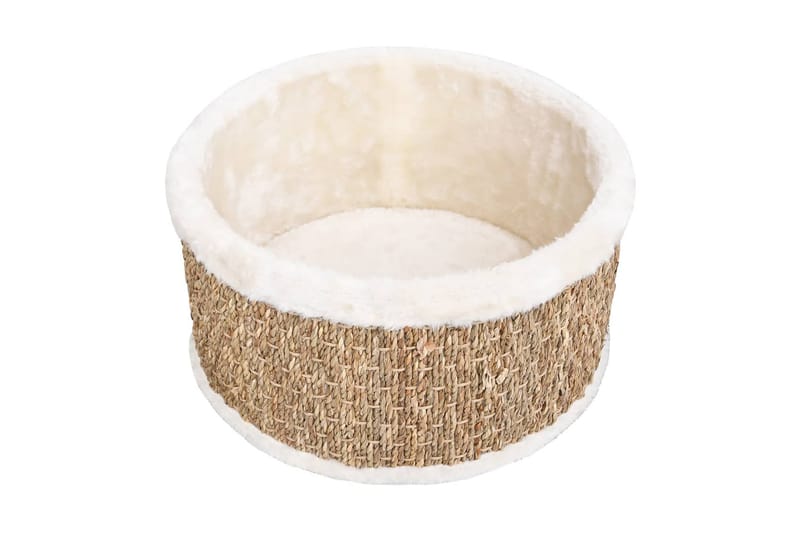 Kattekurv rund 36 cm sjøgress - Beige - Sport & fritid - Til dyrene - Katt - Kattemøbler - Kattekurv & katteseng