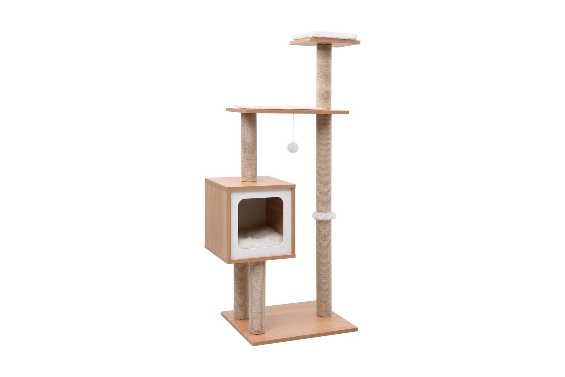 Kattetre med klorematte i sisal 123 cm - Sport & fritid - Til dyrene - Katt - Kattemøbler - Klorestativ & kloremøbler