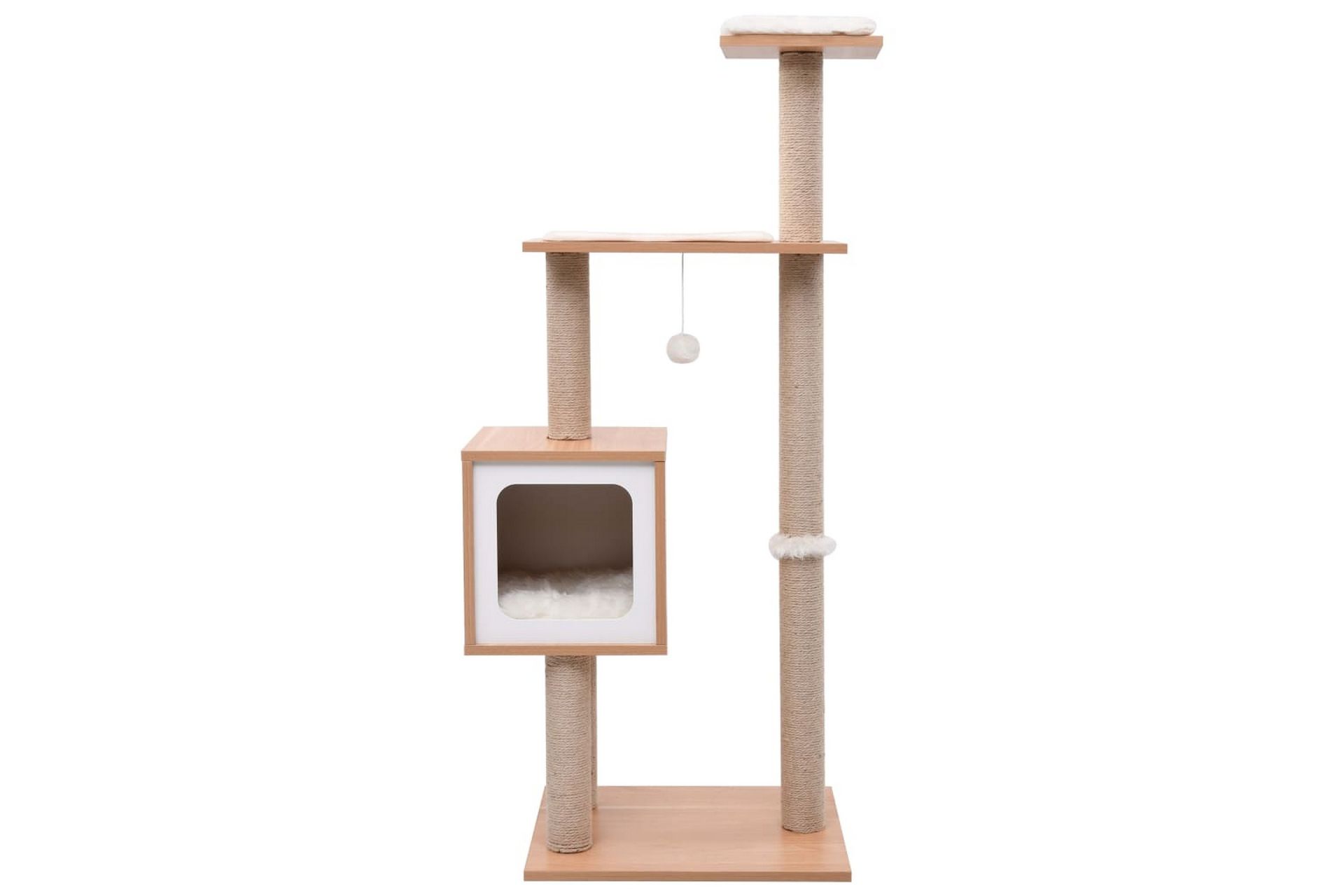 Kattetre med klorematte i sisal 123 cm - Sport & fritid - Til dyrene - Katt - Kattemøbler - Klorestativ & kloremøbler