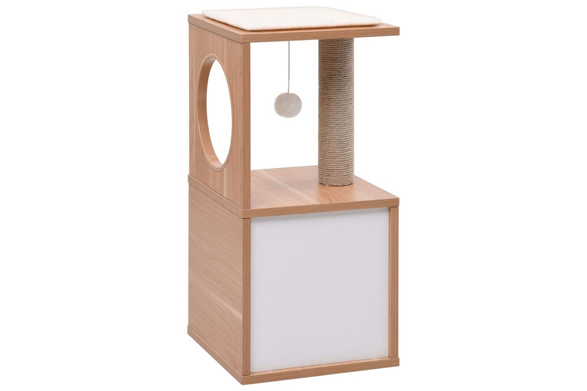 Kattetre med klorematte i sisal 60 cm - Sport & fritid - Til dyrene - Katt - Kattemøbler - Klorestativ & kloremøbler