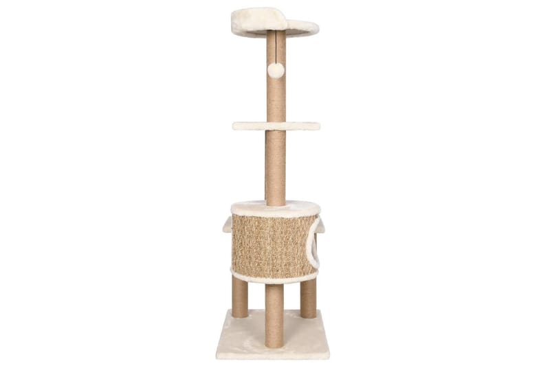 Kattetre med klorestolpe 123 cm sjøgress - Beige - Sport & fritid - Til dyrene - Katt - Kattemøbler - Klorestativ & kloremøbler