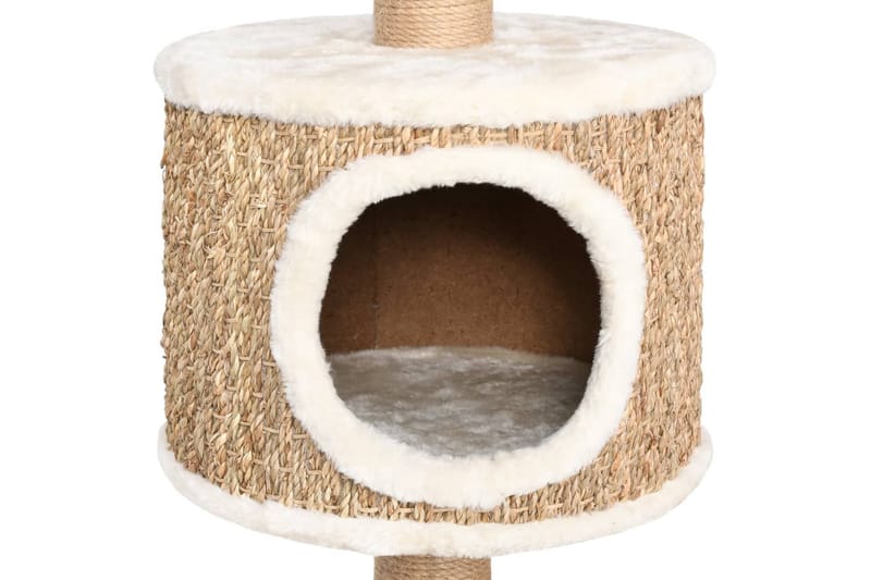 Kattetre med klorestolpe 123 cm sjøgress - Beige - Sport & fritid - Til dyrene - Katt - Kattemøbler - Klorestativ & kloremøbler